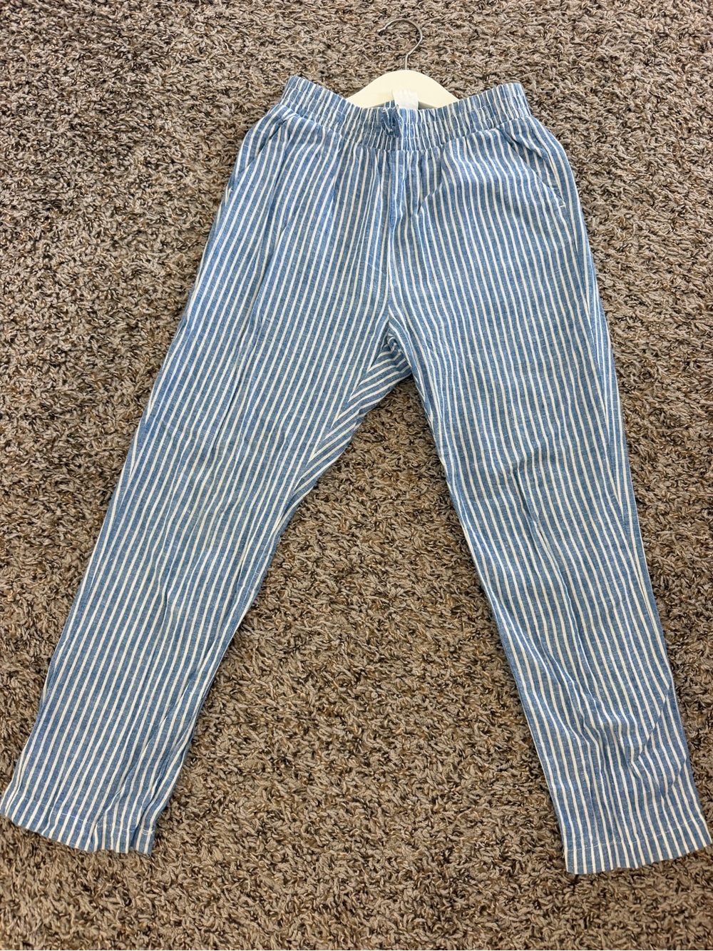 H&M Blue and White Striped Kids Pants